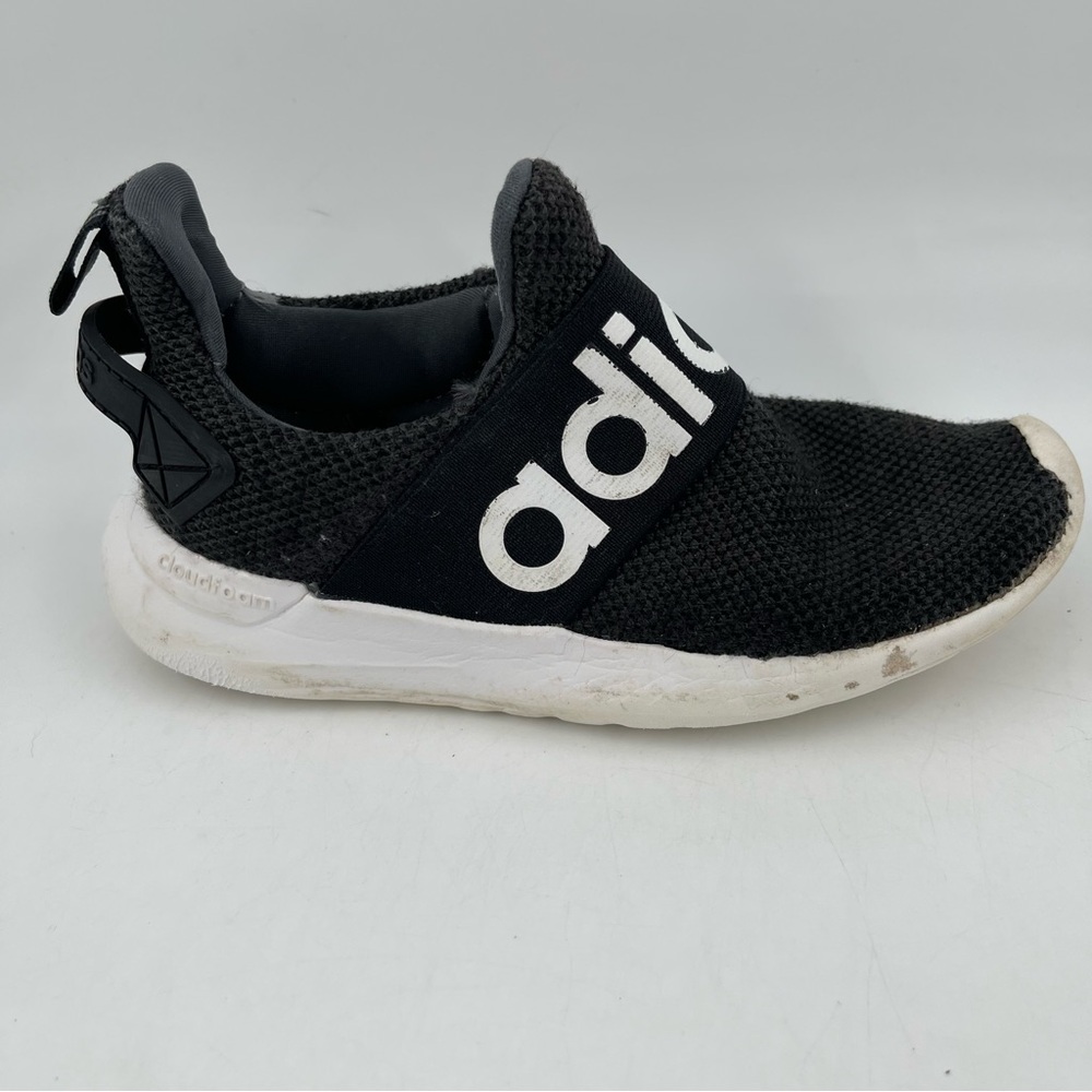 Adidas Unisex Kids Racer Adapt Black White Workout Training Slippers Shoe-SZ 12C